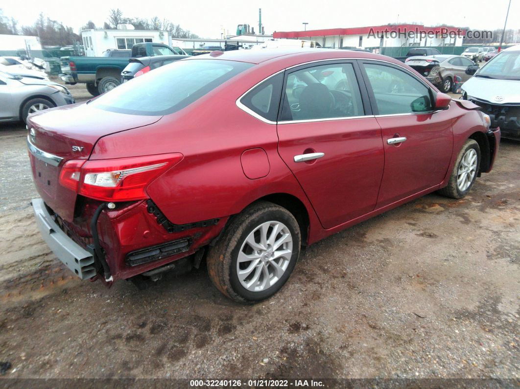 2019 Nissan Sentra Sv Red vin: 3N1AB7AP1KY391786