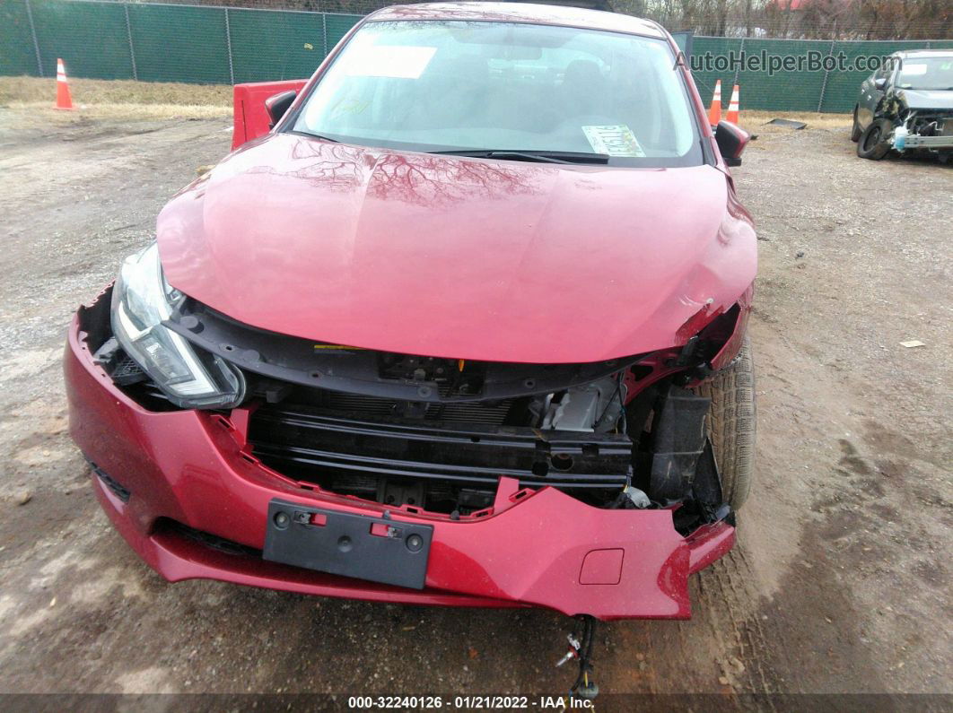 2019 Nissan Sentra Sv Red vin: 3N1AB7AP1KY391786