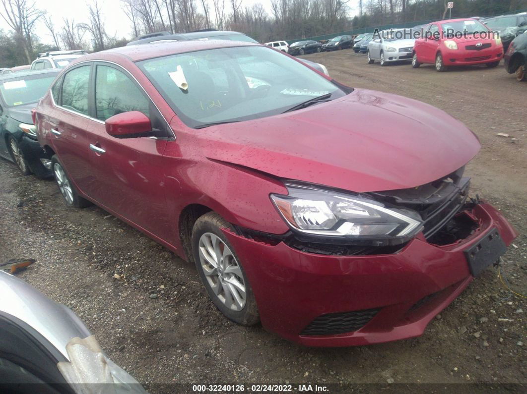 2019 Nissan Sentra Sv Red vin: 3N1AB7AP1KY391786