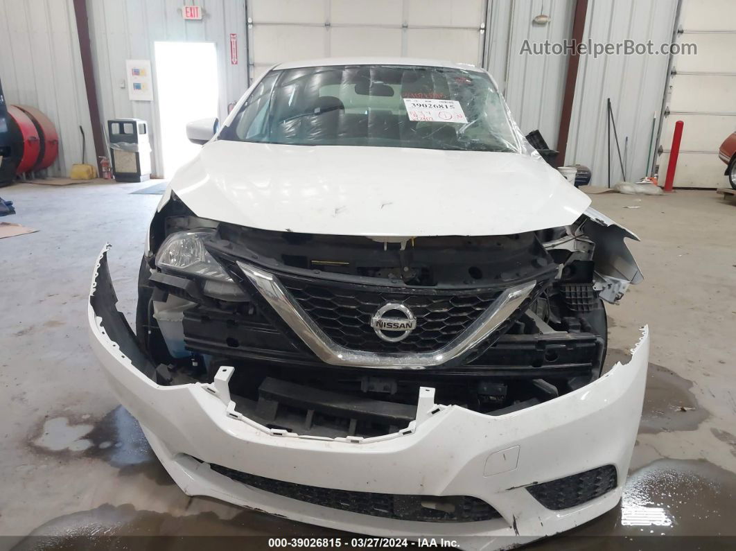 2019 Nissan Sentra S White vin: 3N1AB7AP1KY395191