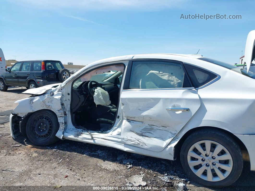 2019 Nissan Sentra S White vin: 3N1AB7AP1KY395191