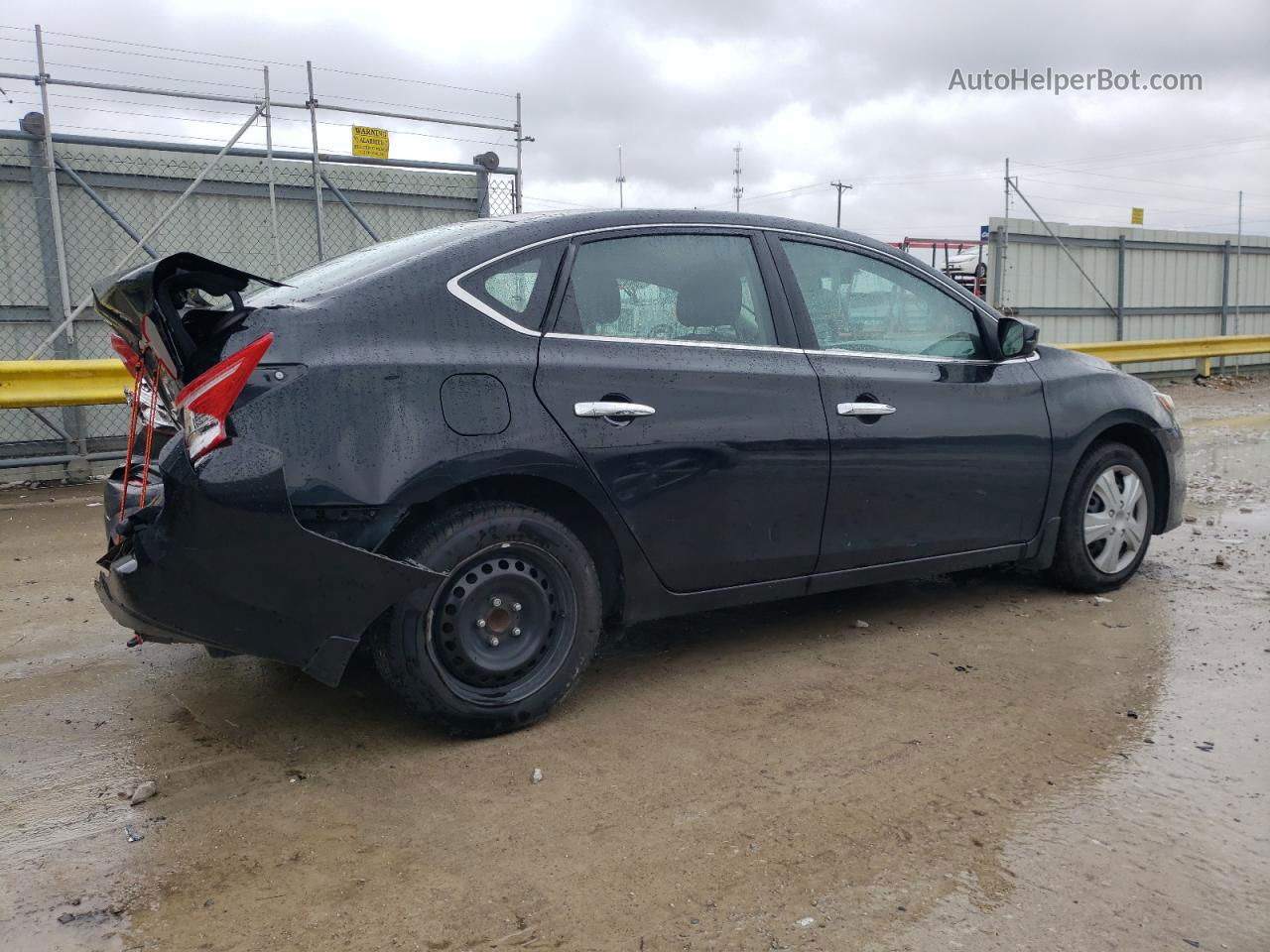 2019 Nissan Sentra S Черный vin: 3N1AB7AP1KY401460