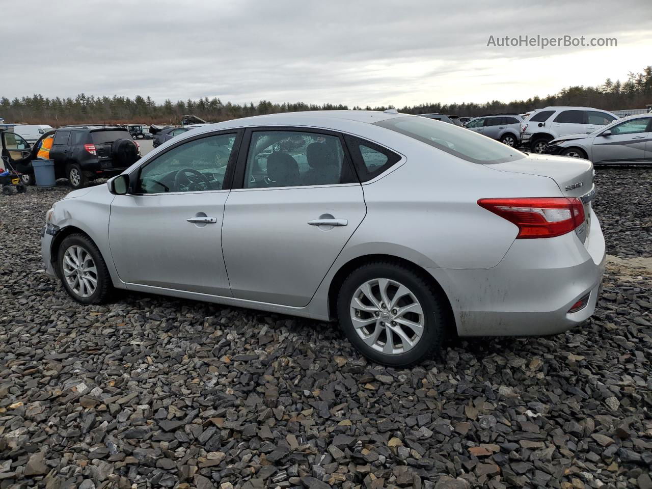 2019 Nissan Sentra S Silver vin: 3N1AB7AP1KY409543