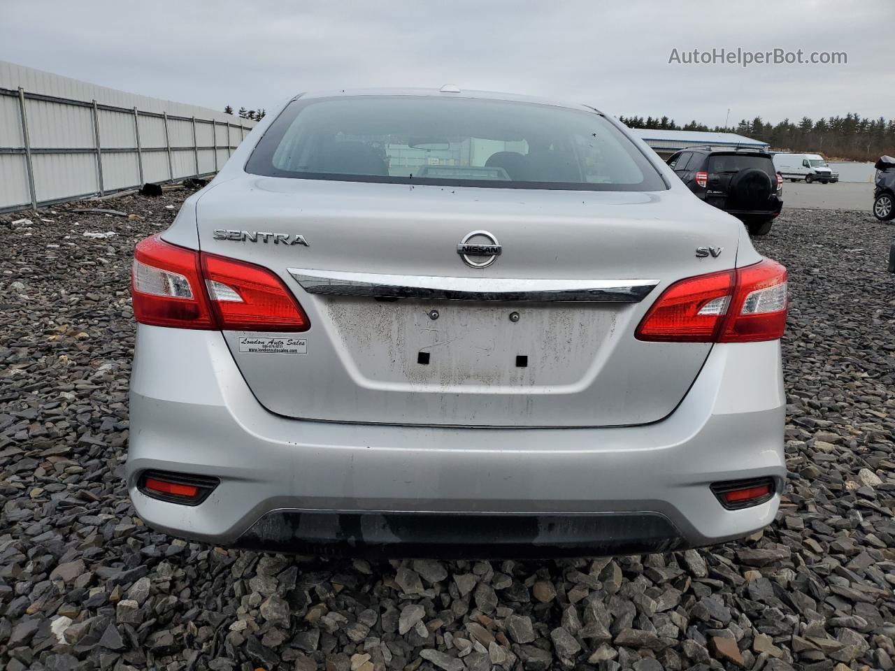 2019 Nissan Sentra S Silver vin: 3N1AB7AP1KY409543