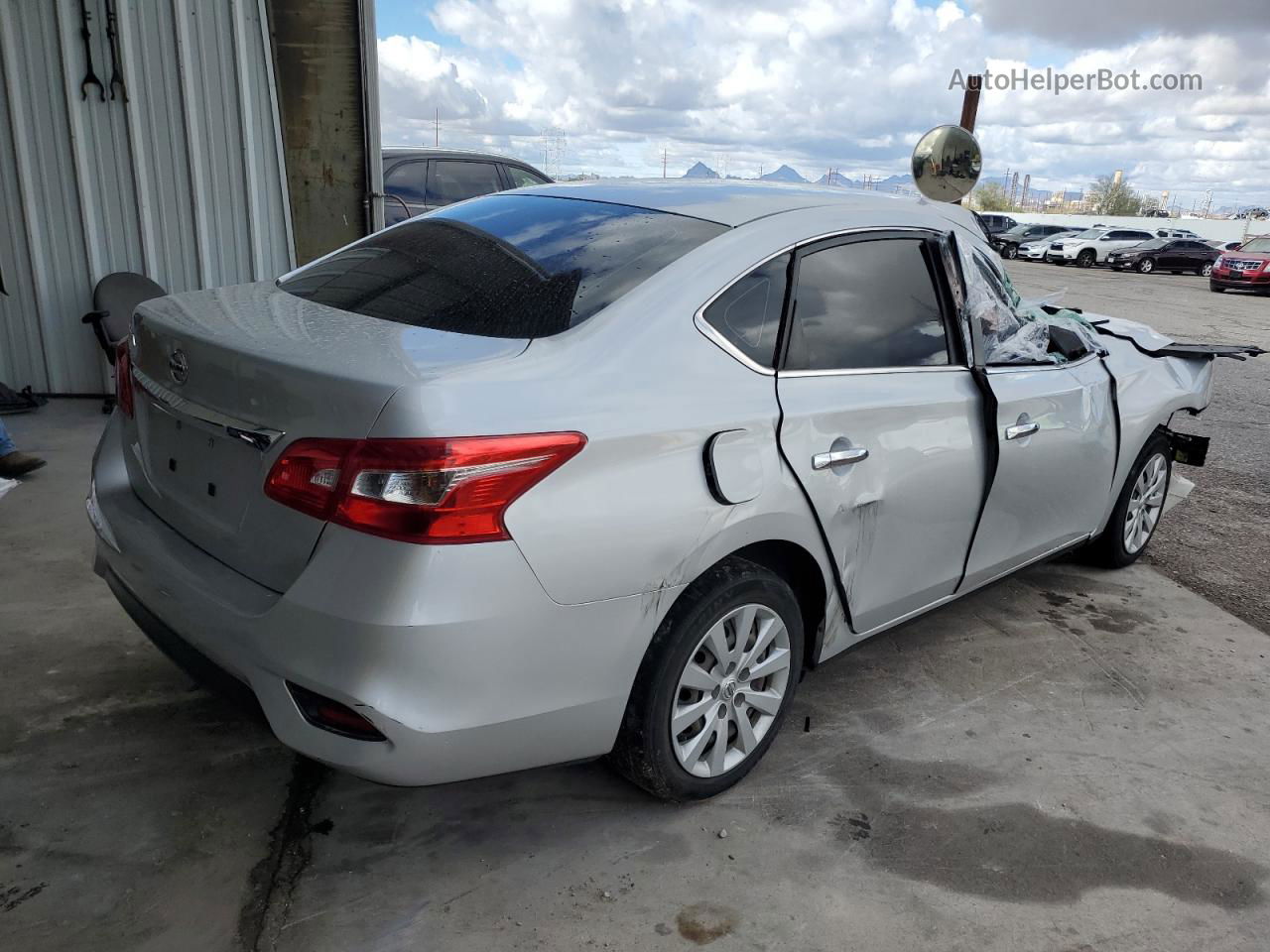 2019 Nissan Sentra S Silver vin: 3N1AB7AP1KY410403