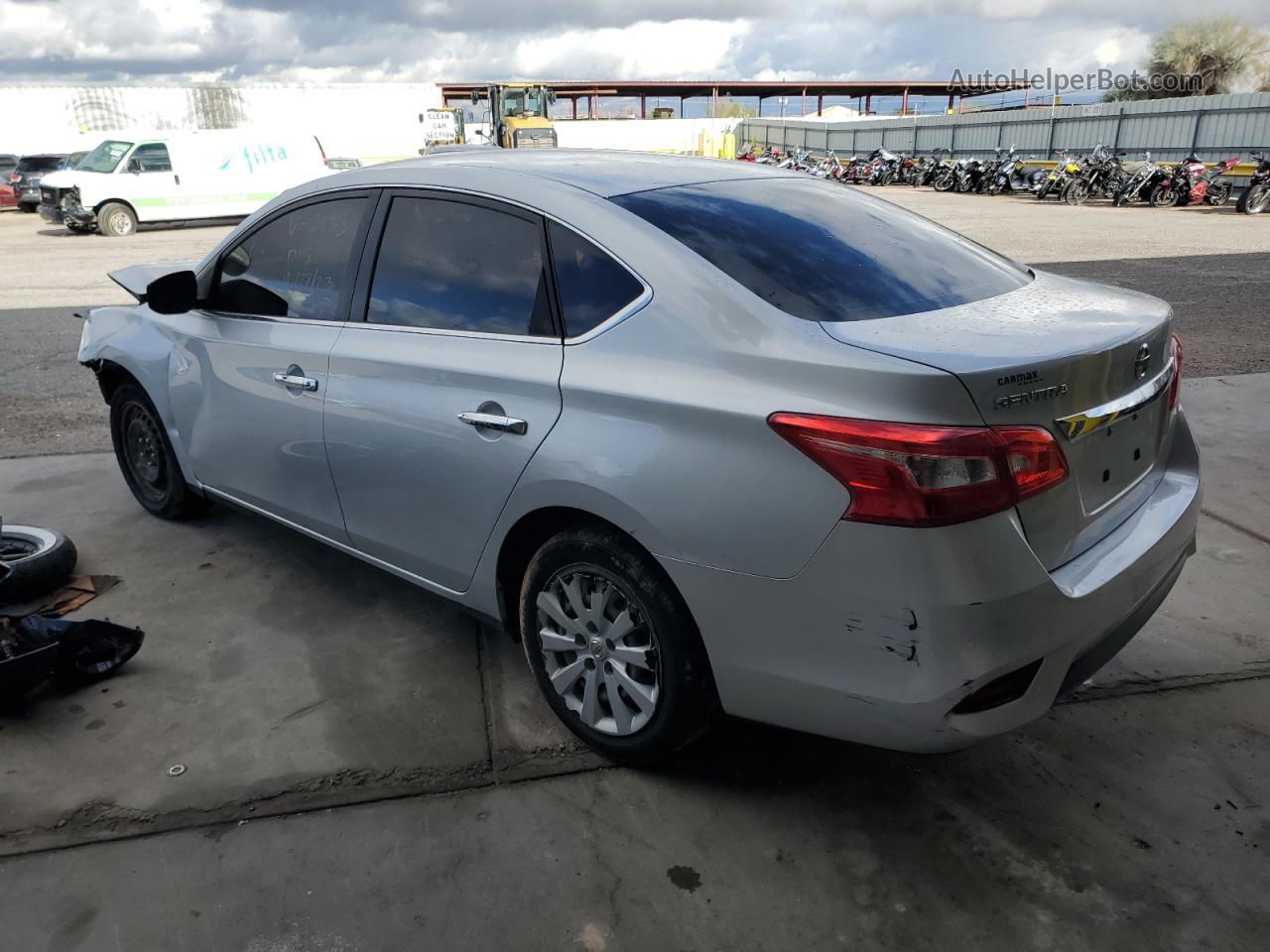 2019 Nissan Sentra S Silver vin: 3N1AB7AP1KY410403