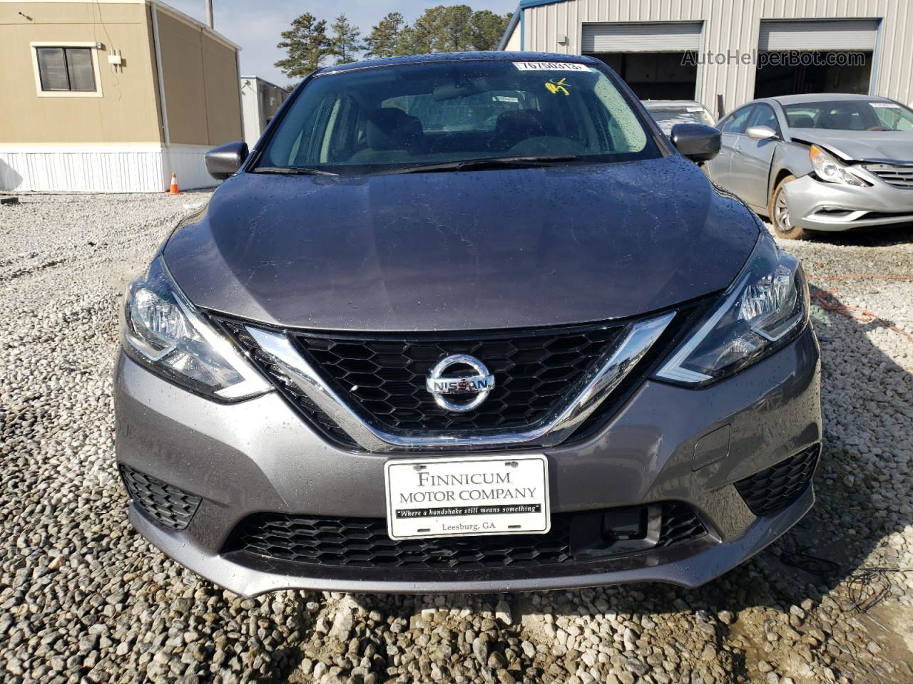 2019 Nissan Sentra S Серый vin: 3N1AB7AP1KY417772