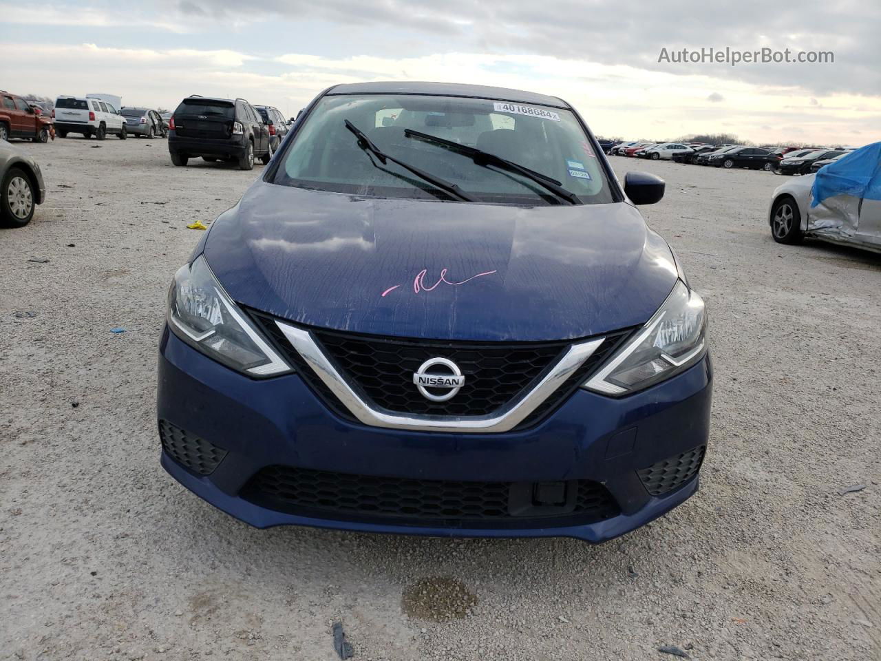 2019 Nissan Sentra S Blue vin: 3N1AB7AP1KY419683