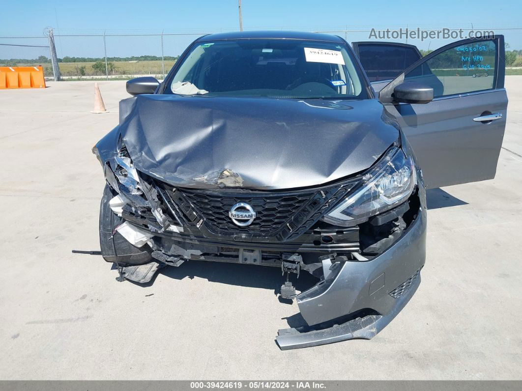 2019 Nissan Sentra Sv Gray vin: 3N1AB7AP1KY426438