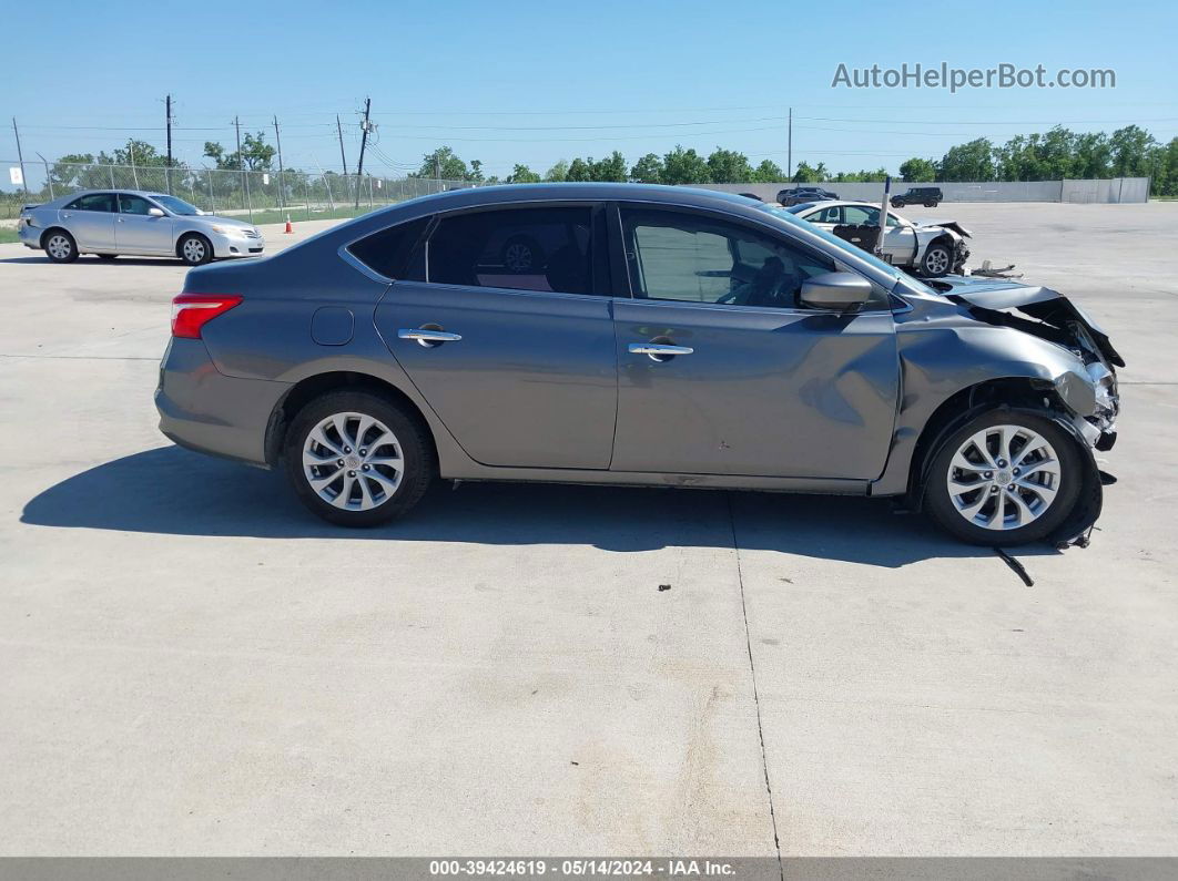 2019 Nissan Sentra Sv Gray vin: 3N1AB7AP1KY426438