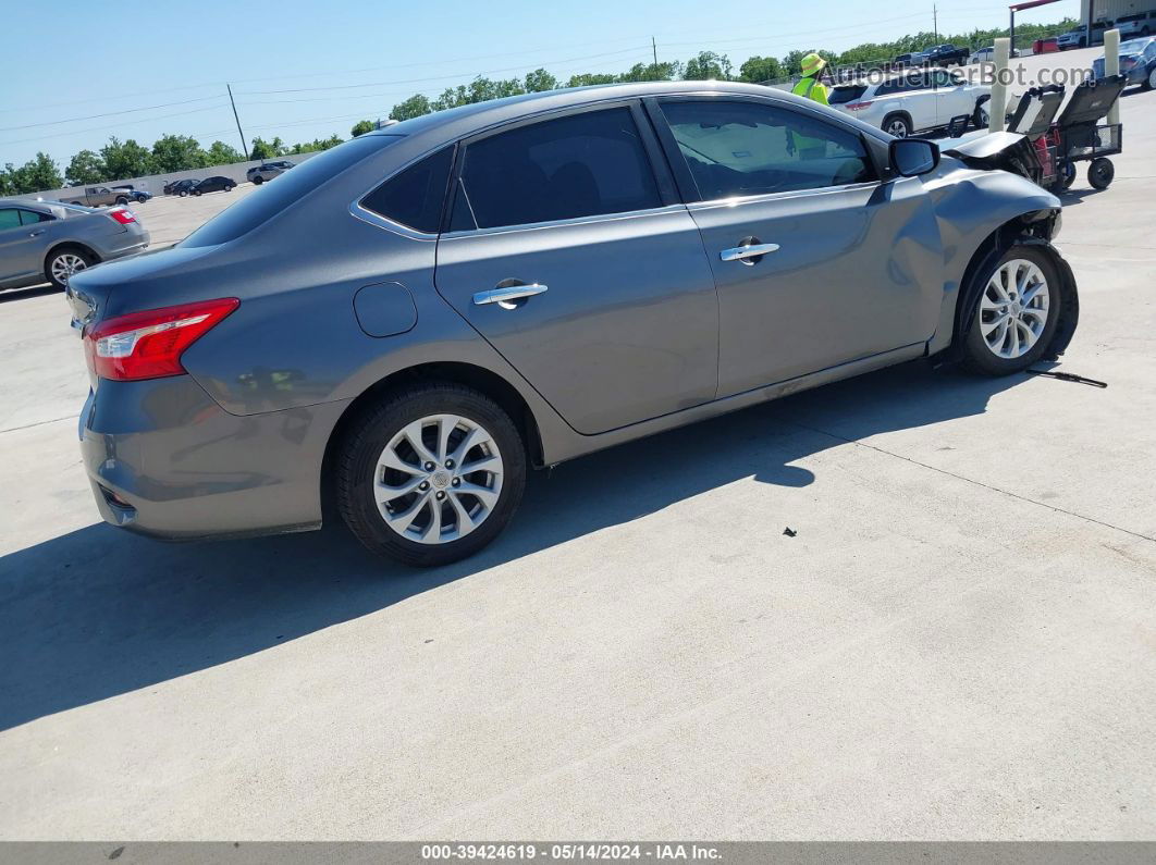 2019 Nissan Sentra Sv Gray vin: 3N1AB7AP1KY426438