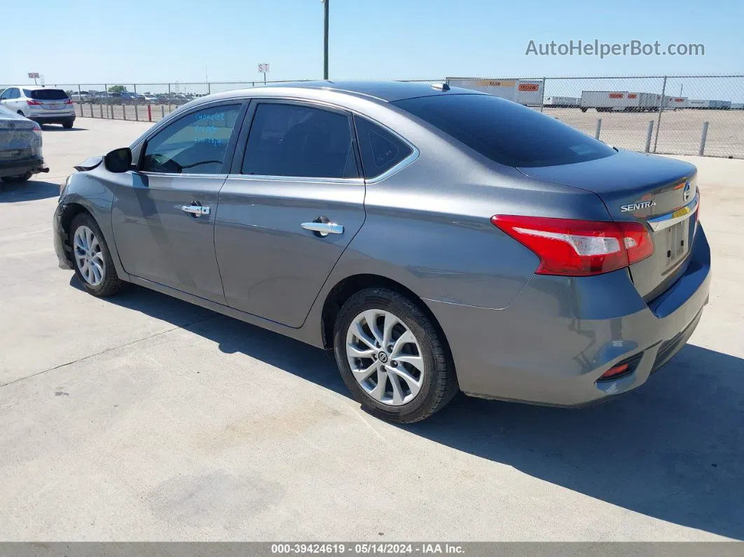 2019 Nissan Sentra Sv Gray vin: 3N1AB7AP1KY426438