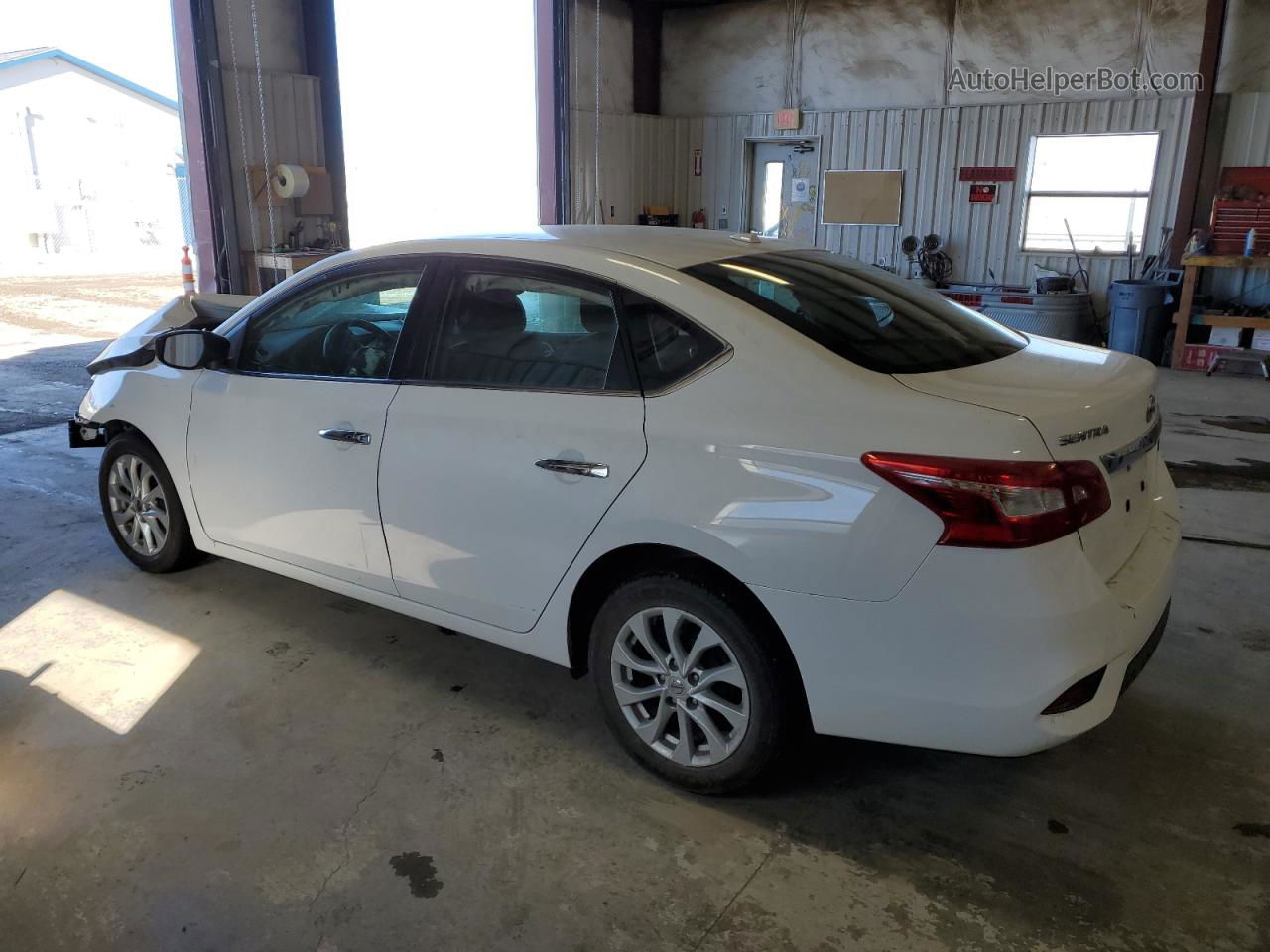 2019 Nissan Sentra S White vin: 3N1AB7AP1KY435351