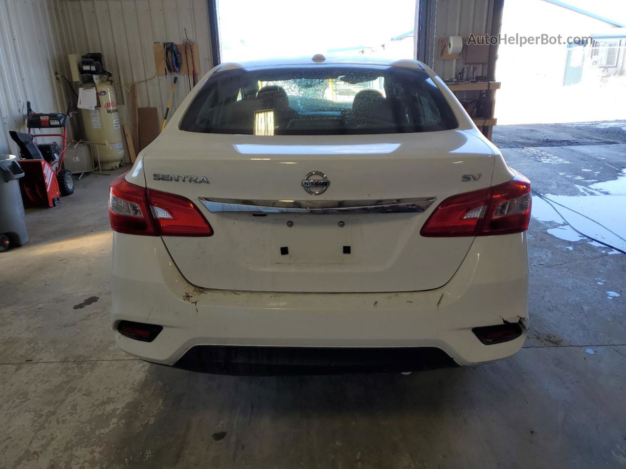 2019 Nissan Sentra S White vin: 3N1AB7AP1KY435351