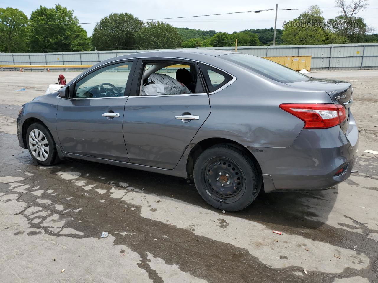 2019 Nissan Sentra S Gray vin: 3N1AB7AP1KY436662