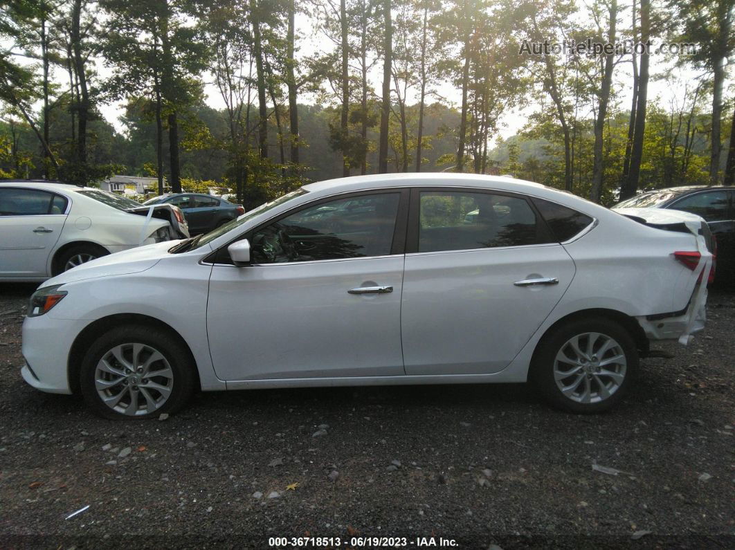 2019 Nissan Sentra Sv White vin: 3N1AB7AP1KY436855