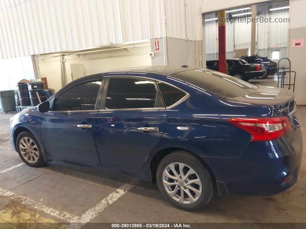 2019 Nissan Sentra Sv Blue vin: 3N1AB7AP1KY439948