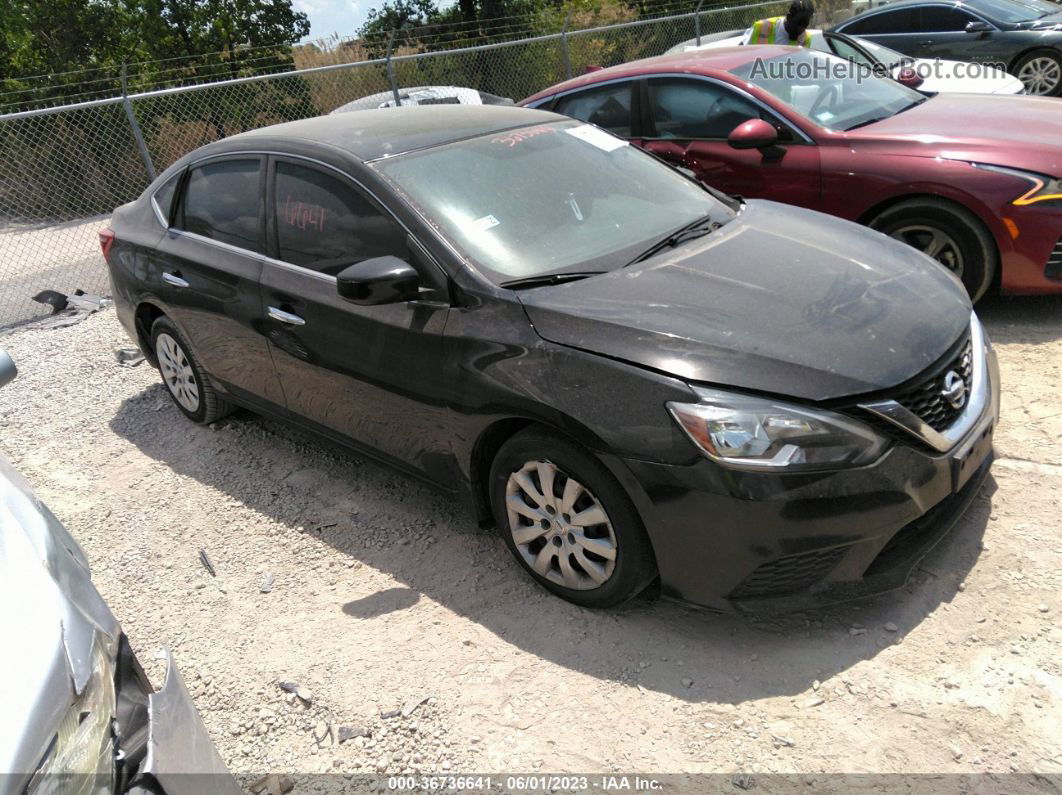 2019 Nissan Sentra S Черный vin: 3N1AB7AP1KY442560