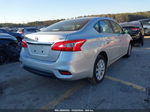 2019 Nissan Sentra Sv Серебряный vin: 3N1AB7AP1KY445233