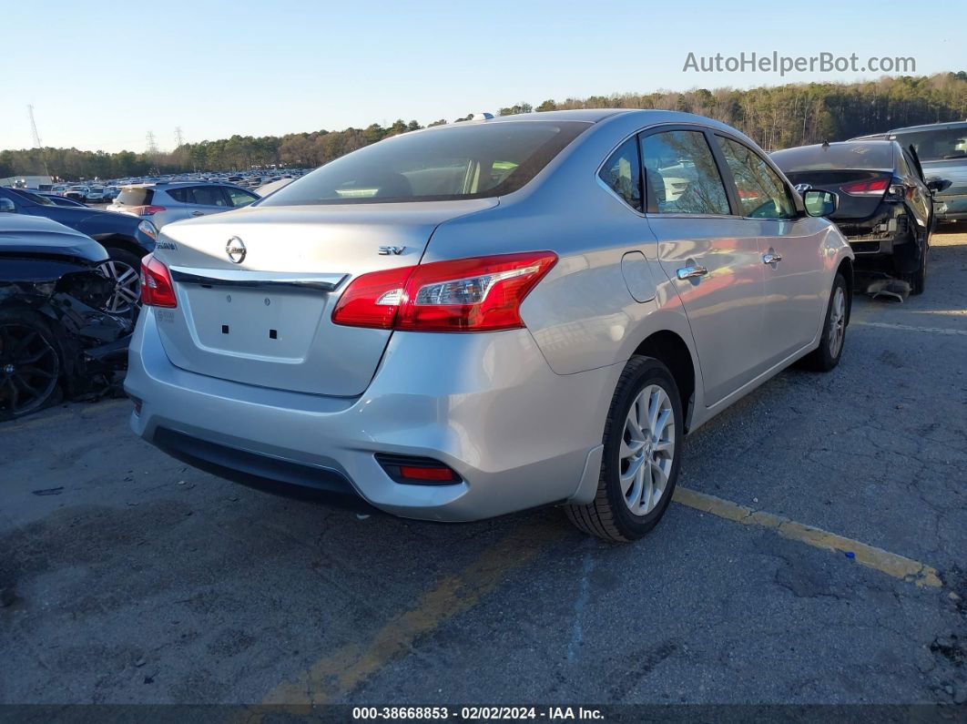 2019 Nissan Sentra Sv Серебряный vin: 3N1AB7AP1KY445233