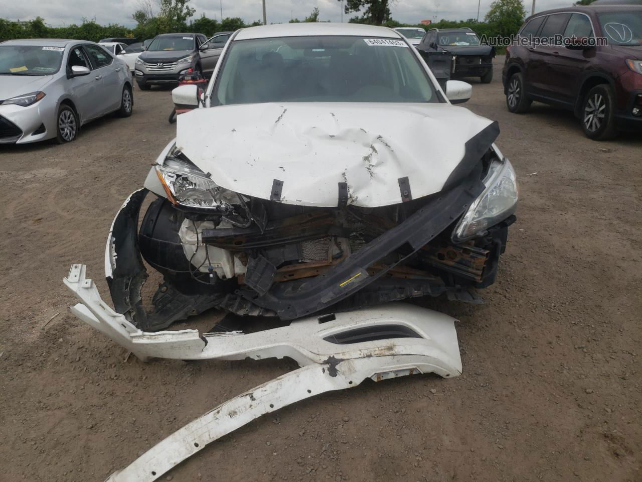 2014 Nissan Sentra S White vin: 3N1AB7AP2EL612765