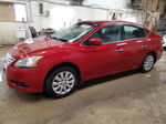 2014 Nissan Sentra S Burgundy vin: 3N1AB7AP2EL652859