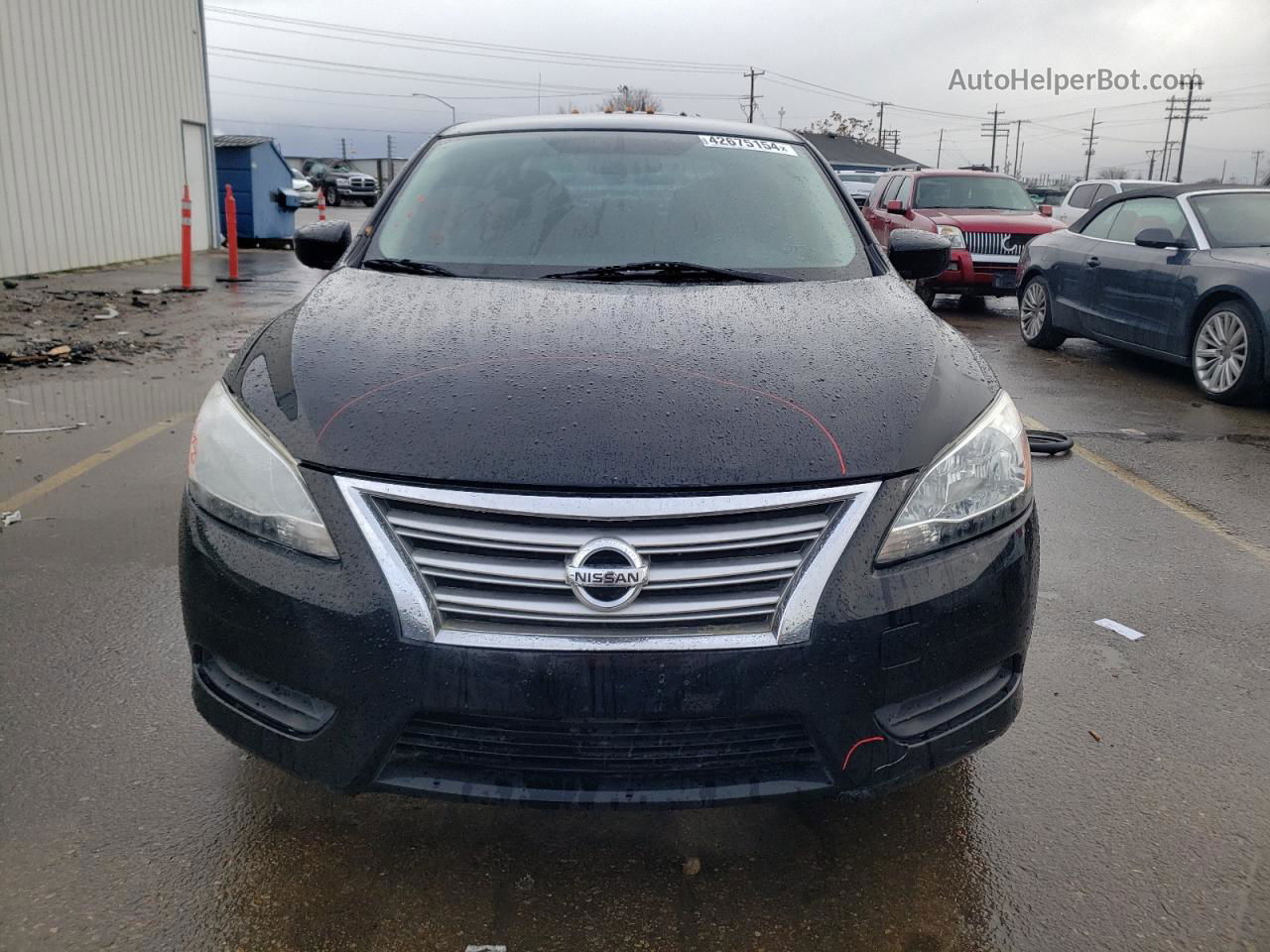 2014 Nissan Sentra S Black vin: 3N1AB7AP2EL657317