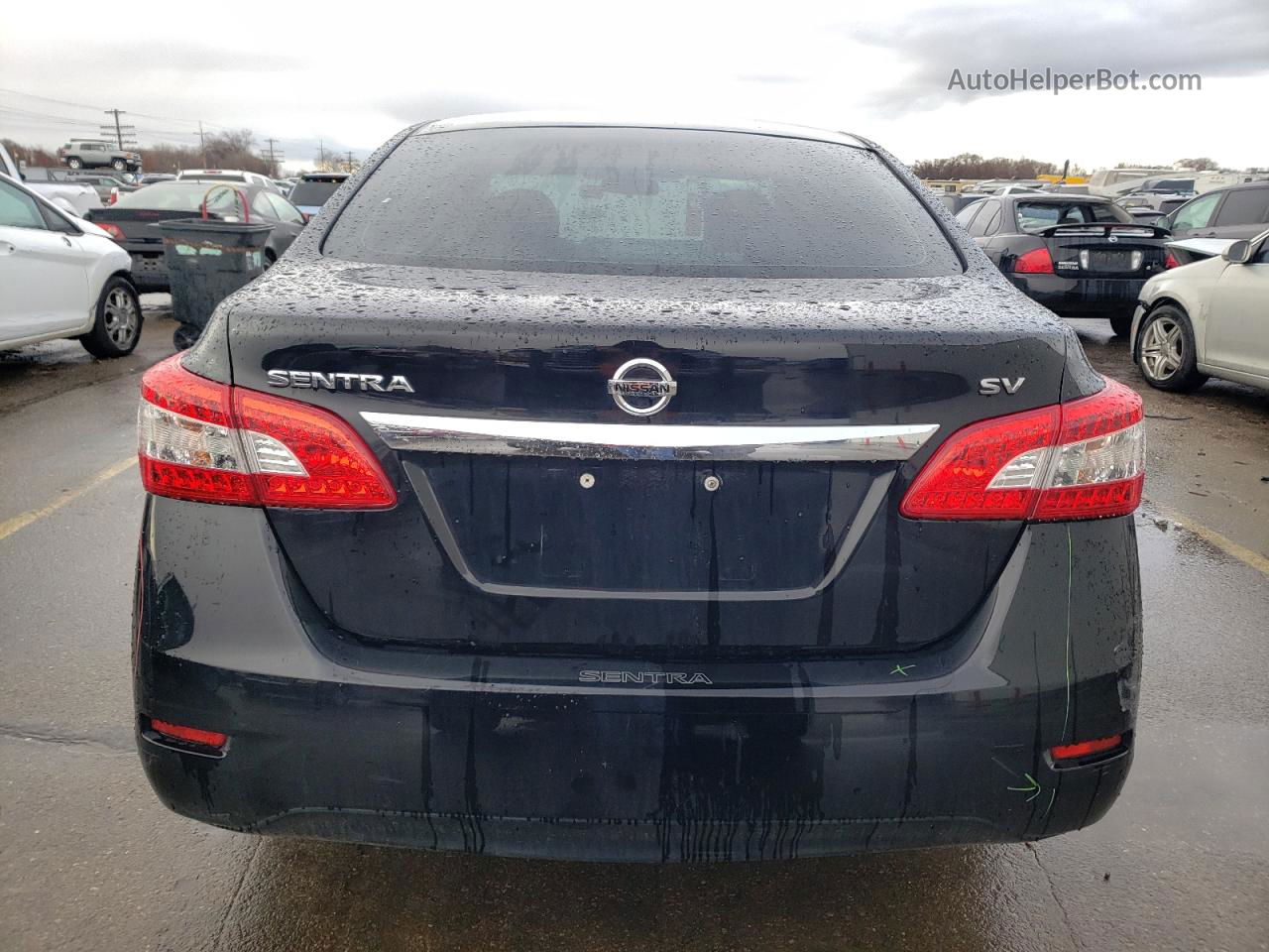 2014 Nissan Sentra S Black vin: 3N1AB7AP2EL657317