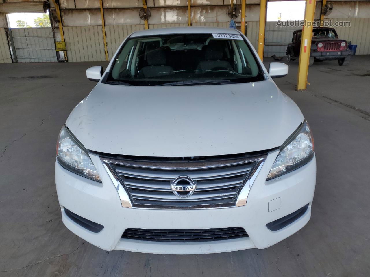 2014 Nissan Sentra S White vin: 3N1AB7AP2EL669564