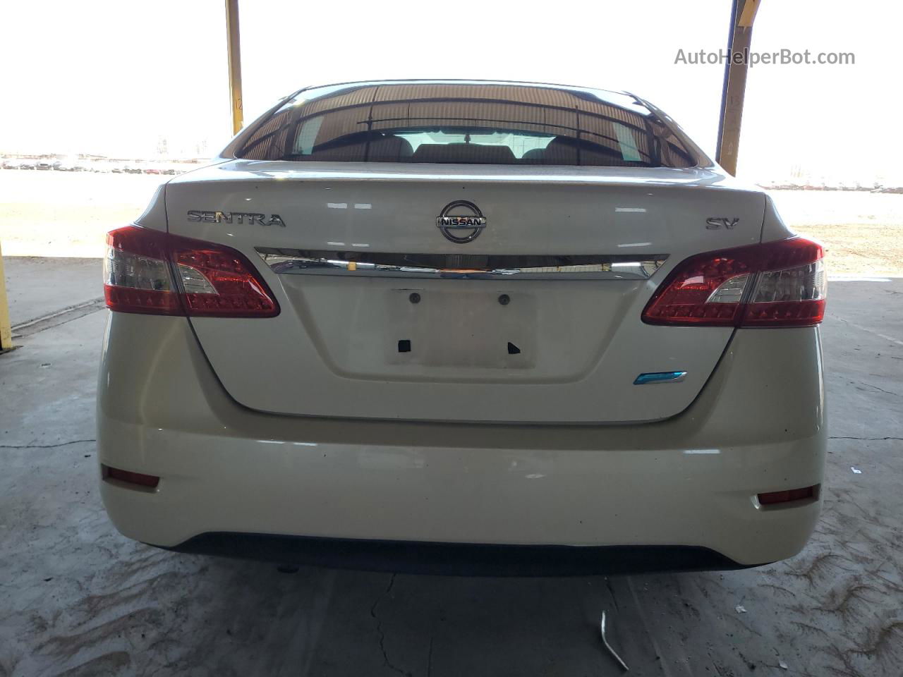 2014 Nissan Sentra S White vin: 3N1AB7AP2EL669564