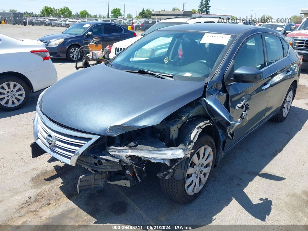 2014 Nissan Sentra Fe+ S/fe+ Sv/s/sl/sr/sv Синий vin: 3N1AB7AP2EL673372