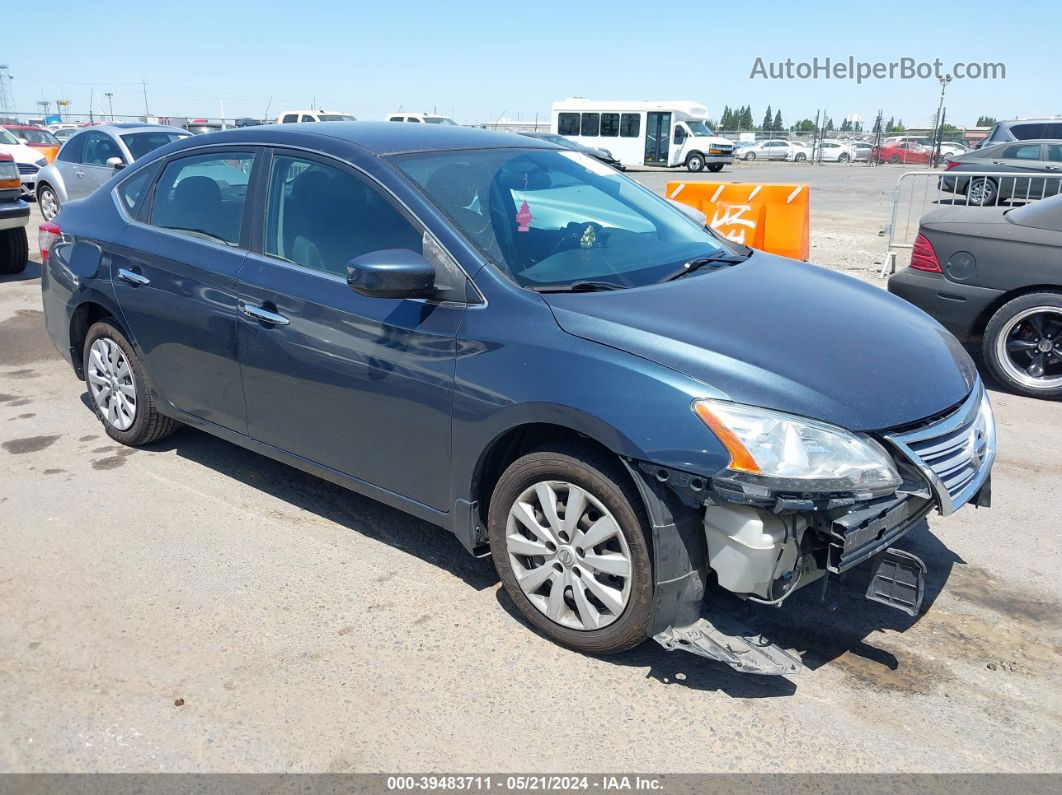 2014 Nissan Sentra Fe+ S/fe+ Sv/s/sl/sr/sv Blue vin: 3N1AB7AP2EL673372