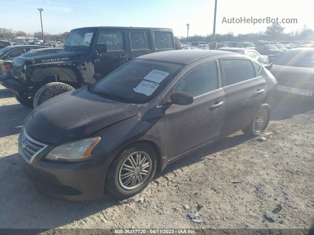 2014 Nissan Sentra S Серый vin: 3N1AB7AP2EL682508