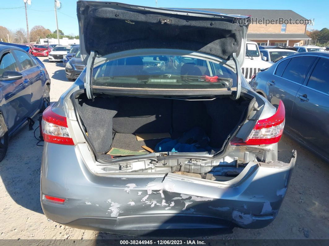 2014 Nissan Sentra S Серый vin: 3N1AB7AP2EL684596