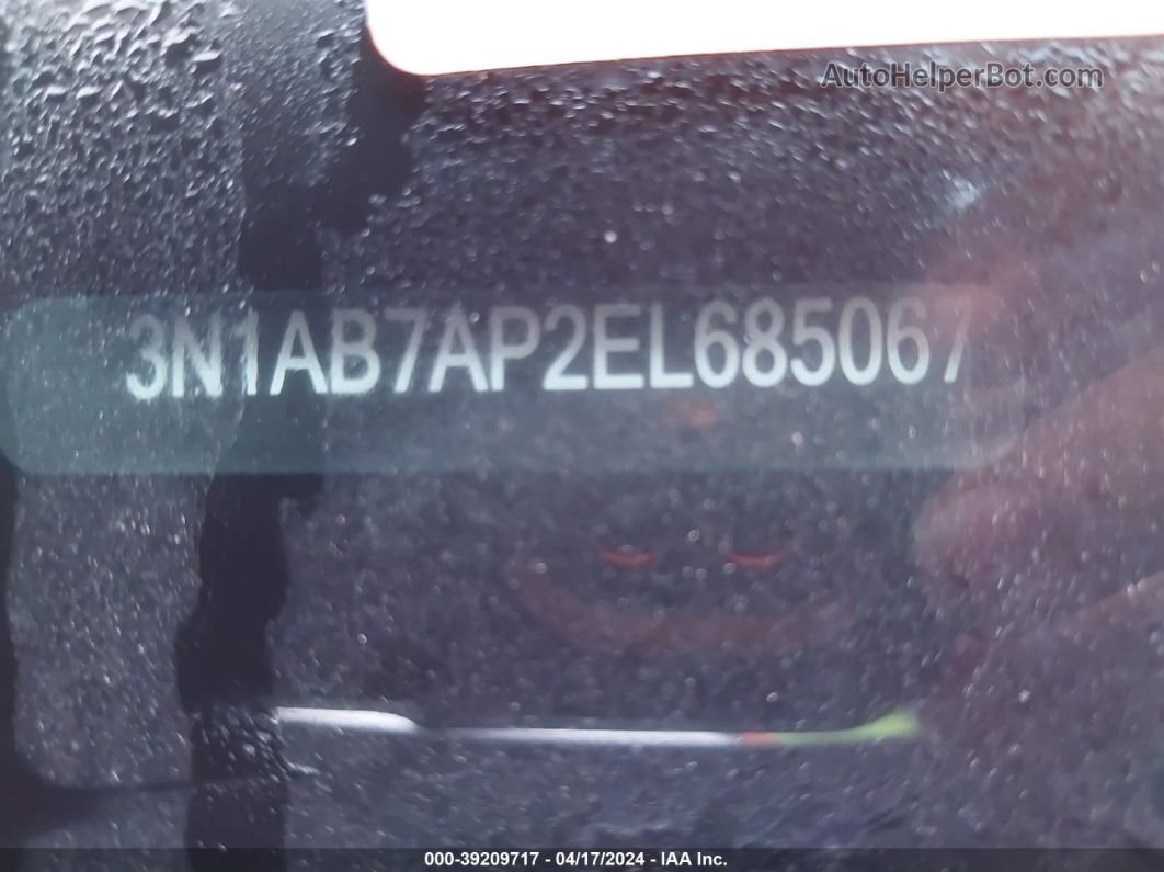 2014 Nissan Sentra S Silver vin: 3N1AB7AP2EL685067