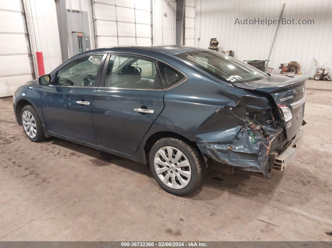 2014 Nissan Sentra S Синий vin: 3N1AB7AP2EL686204