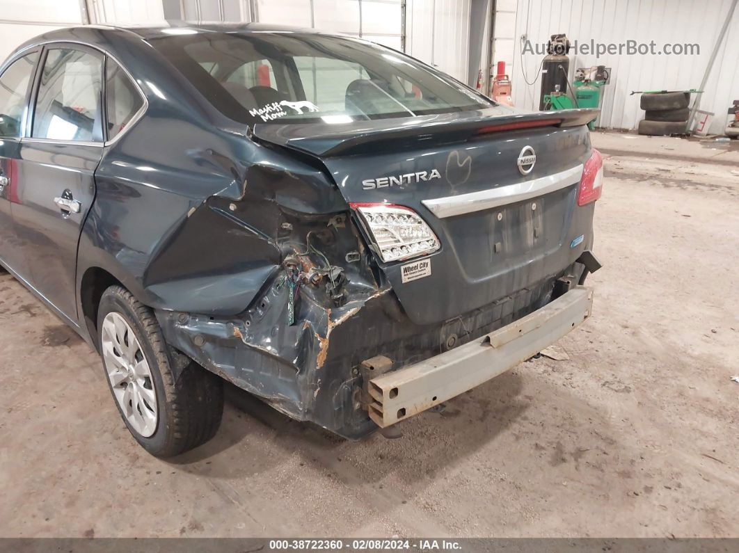 2014 Nissan Sentra S Синий vin: 3N1AB7AP2EL686204