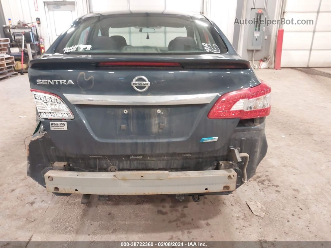 2014 Nissan Sentra S Синий vin: 3N1AB7AP2EL686204