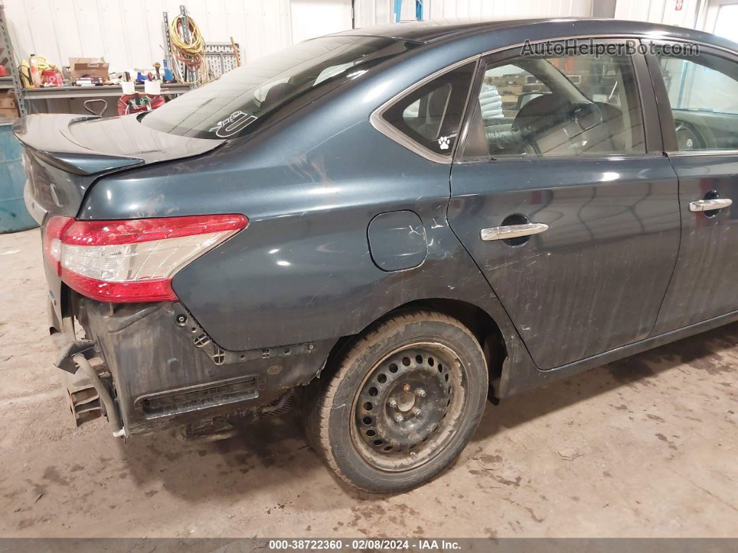 2014 Nissan Sentra S Синий vin: 3N1AB7AP2EL686204