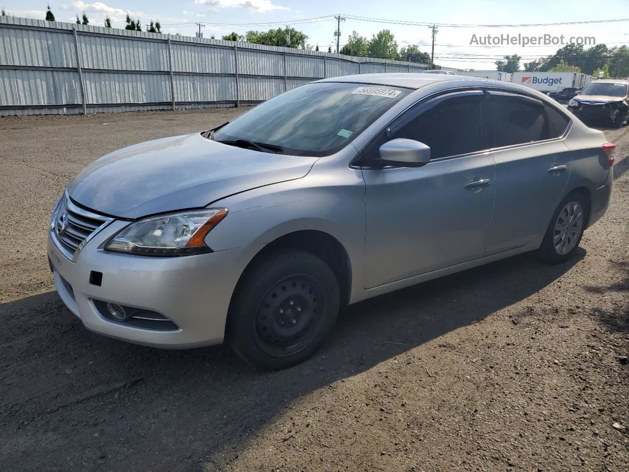 2014 Nissan Sentra S Silver vin: 3N1AB7AP2EY211123