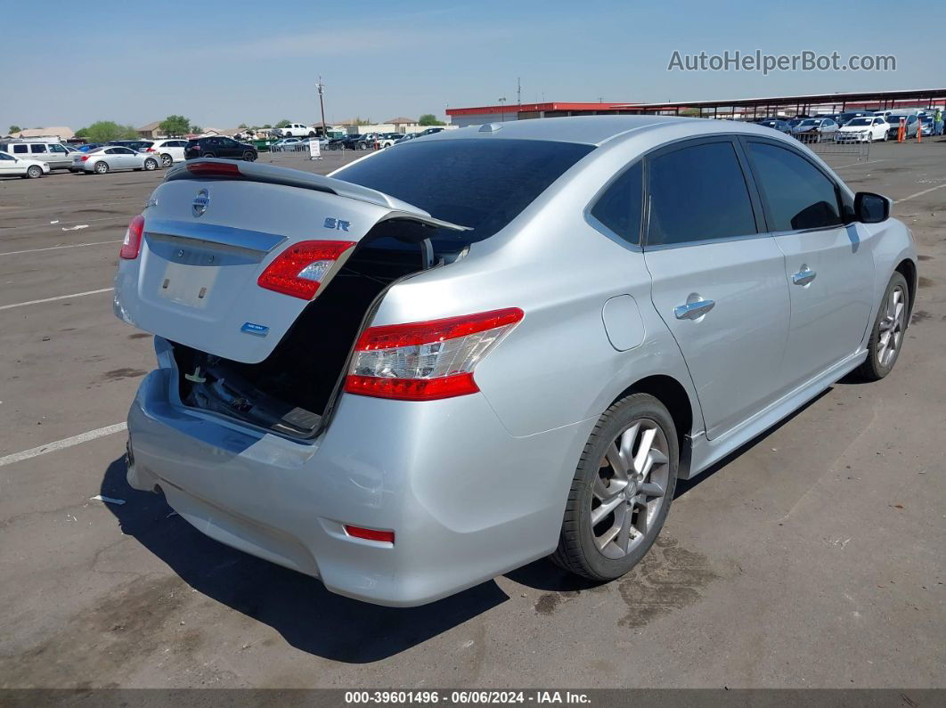 2014 Nissan Sentra Sr Серебряный vin: 3N1AB7AP2EY226768