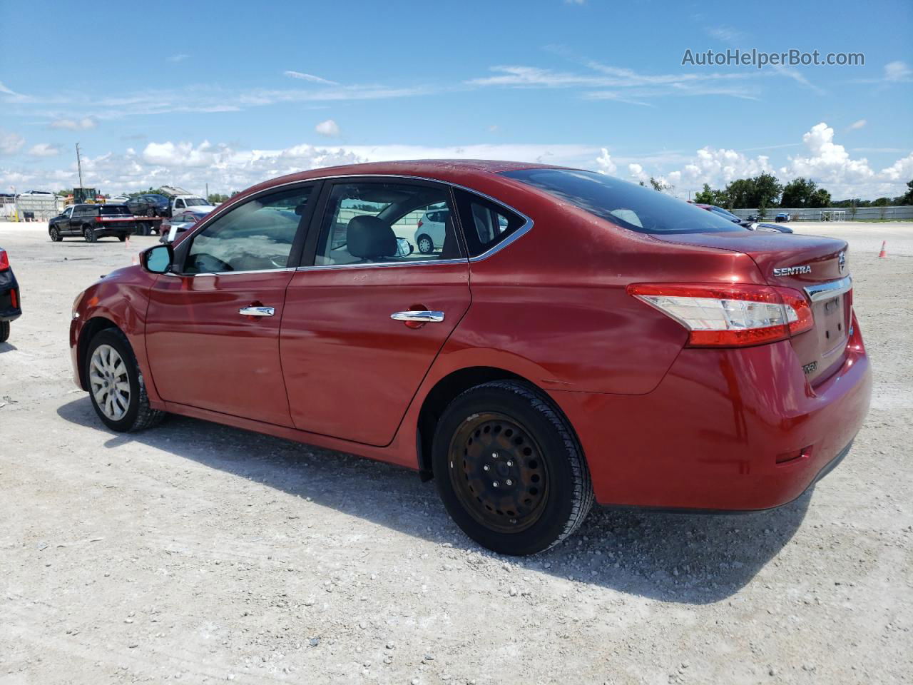 2014 Nissan Sentra S Red vin: 3N1AB7AP2EY256529