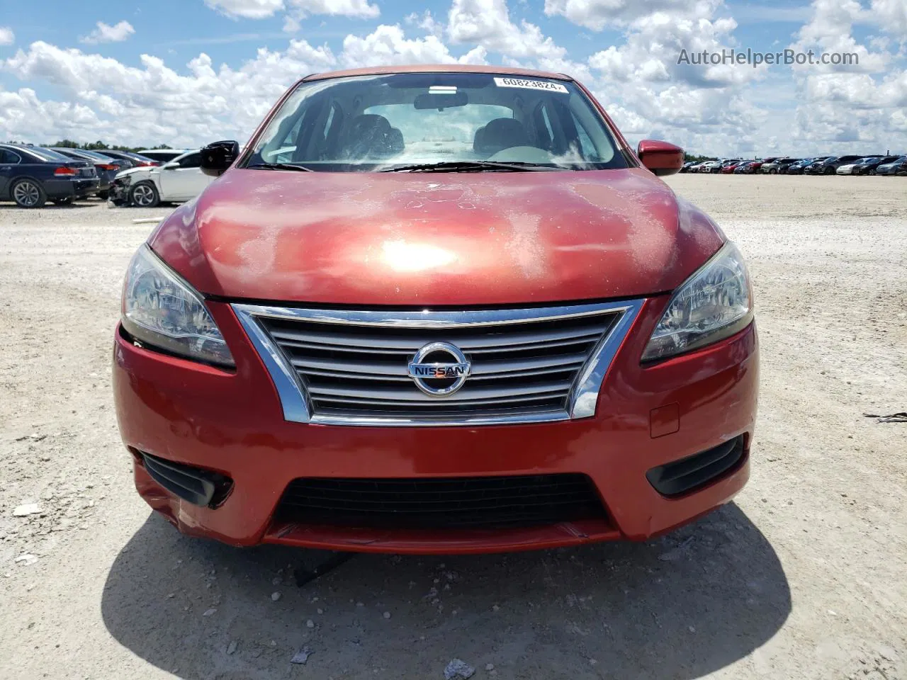 2014 Nissan Sentra S Red vin: 3N1AB7AP2EY256529