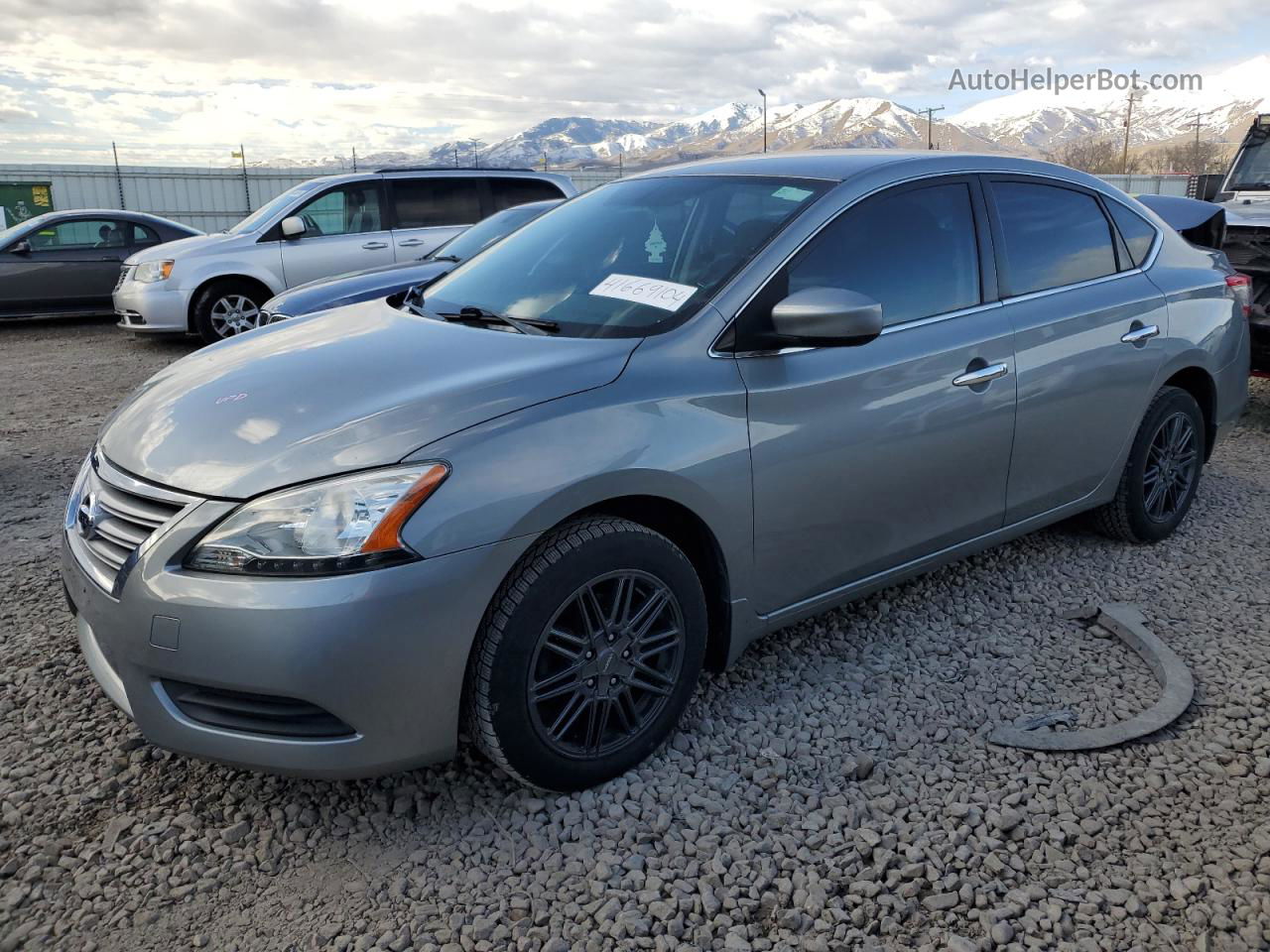 2014 Nissan Sentra S Silver vin: 3N1AB7AP2EY276263