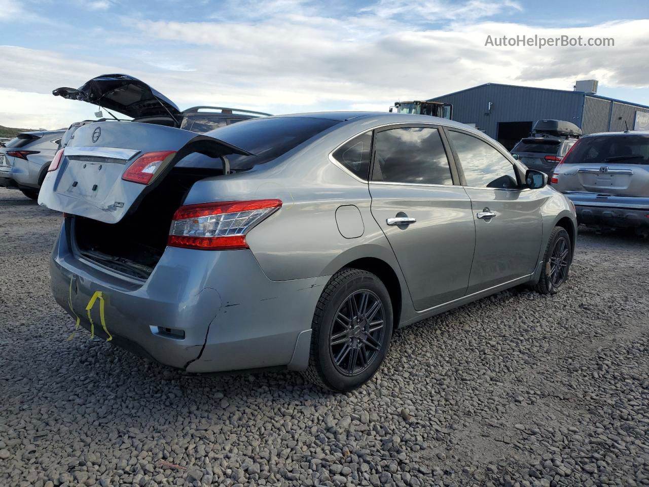 2014 Nissan Sentra S Silver vin: 3N1AB7AP2EY276263