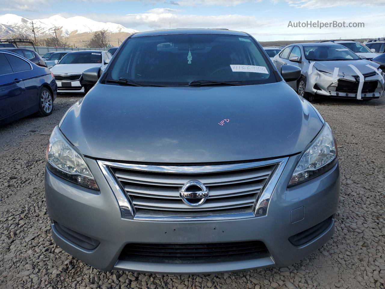 2014 Nissan Sentra S Silver vin: 3N1AB7AP2EY276263