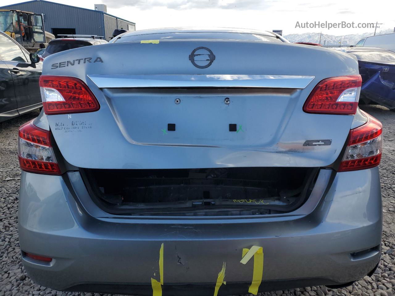 2014 Nissan Sentra S Silver vin: 3N1AB7AP2EY276263