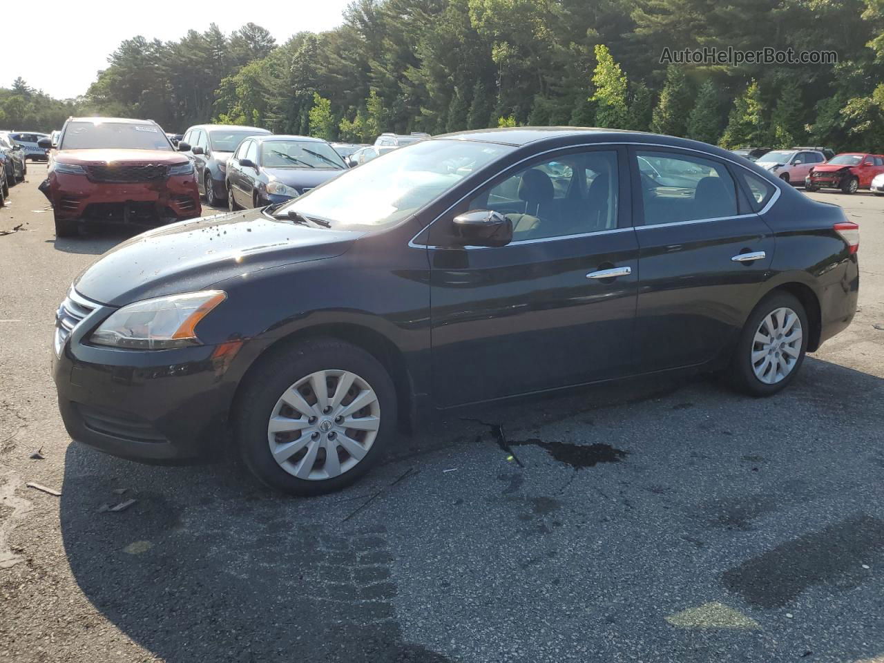 2014 Nissan Sentra S Black vin: 3N1AB7AP2EY327017