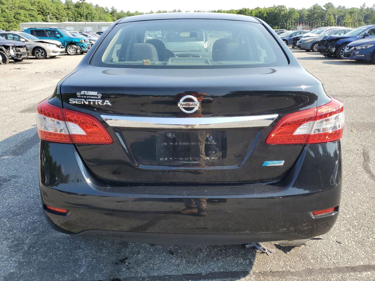 2014 Nissan Sentra S Black vin: 3N1AB7AP2EY327017