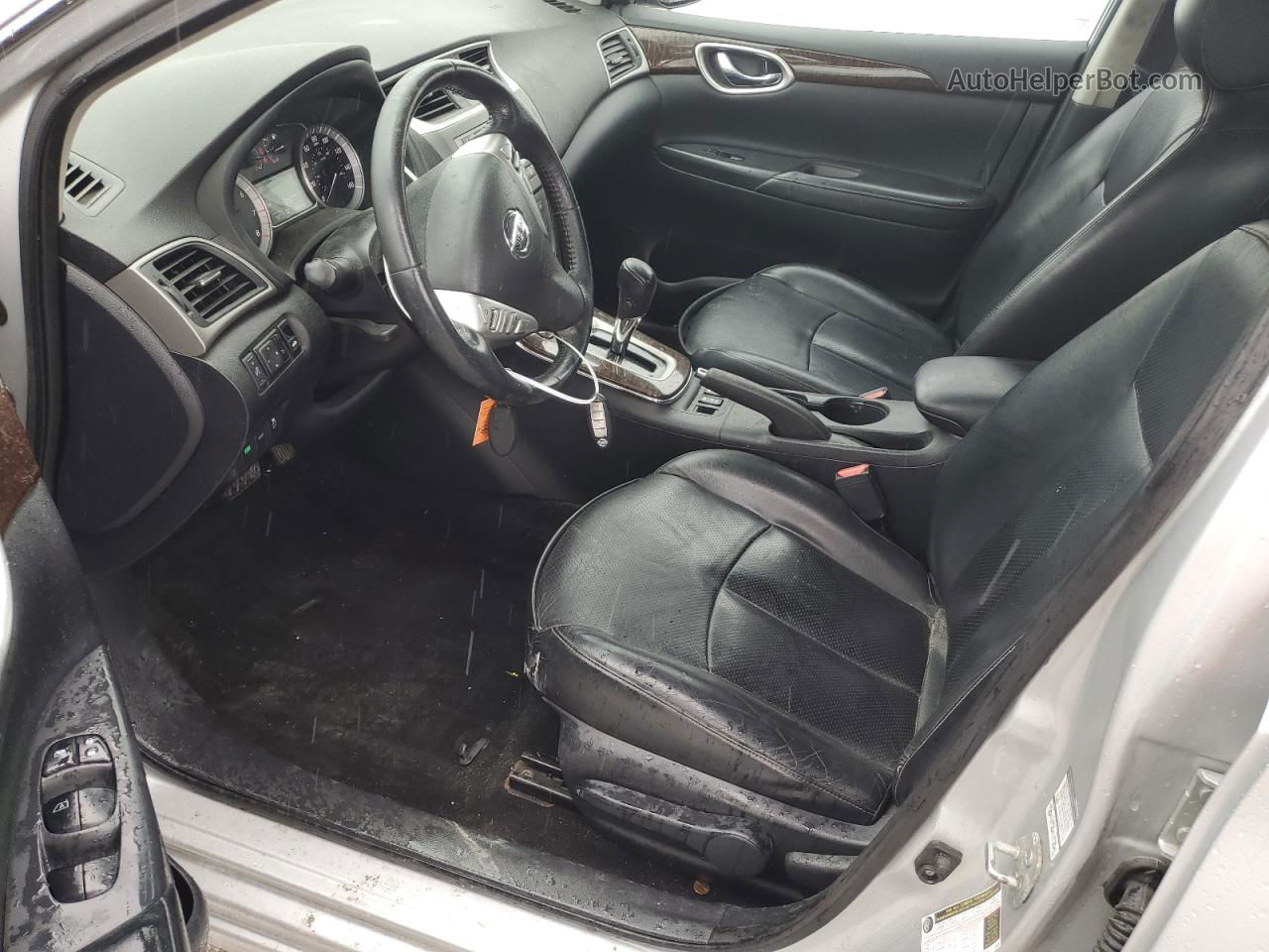 2014 Nissan Sentra S Серебряный vin: 3N1AB7AP2EY341726